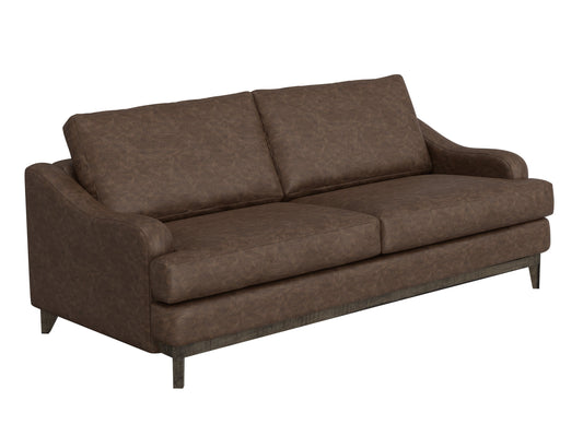 Wooden Frame & Base, Sofa - Chocolate Brown