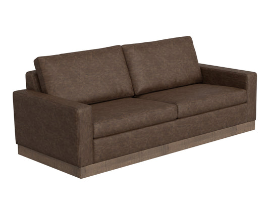 Wooden Frame & Base, Sofa - Chocolate Brown