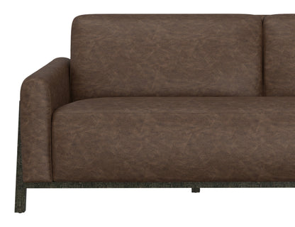 Wooden Frame & Base, Armchair - Chocolate Brown