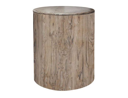 Chairside Table - Ivory White