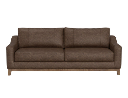 Wooden Frame & Base, Sofa - Chocolate Brown