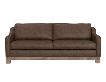Wooden Frame & Base, Sofa - Chocolate Brown