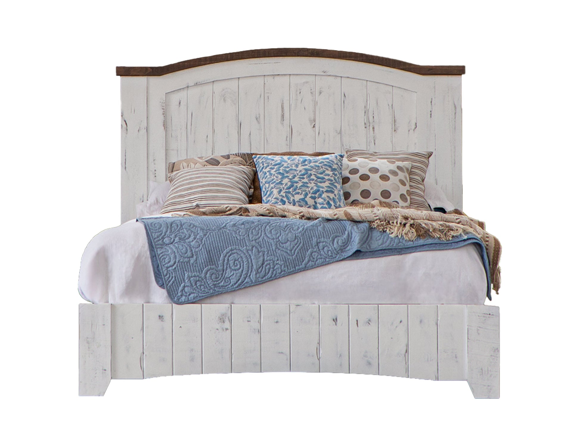 6/6 Low Profile Platform - Antiqued White