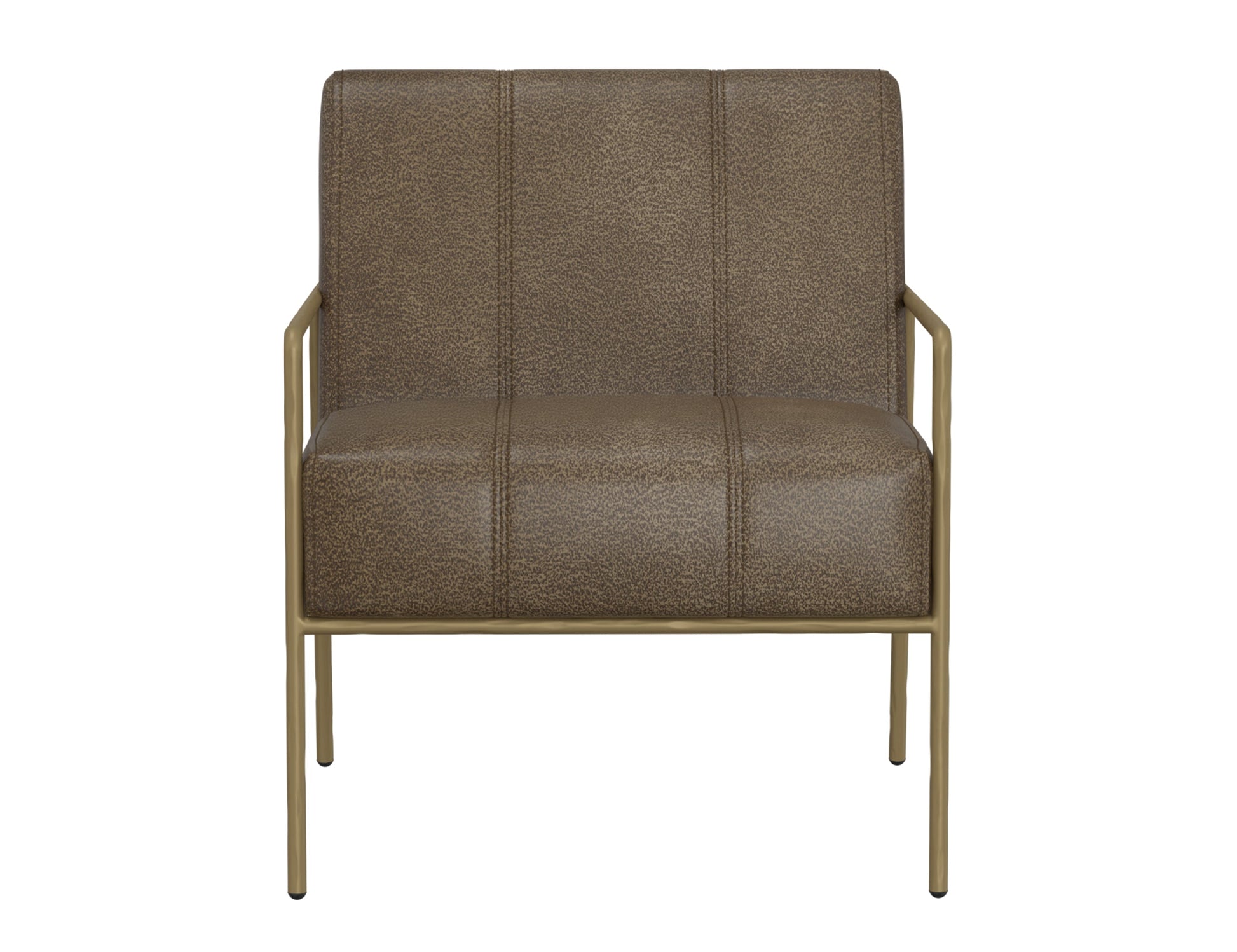 Wooden Frame & Metal Base, Armchair - Onyx