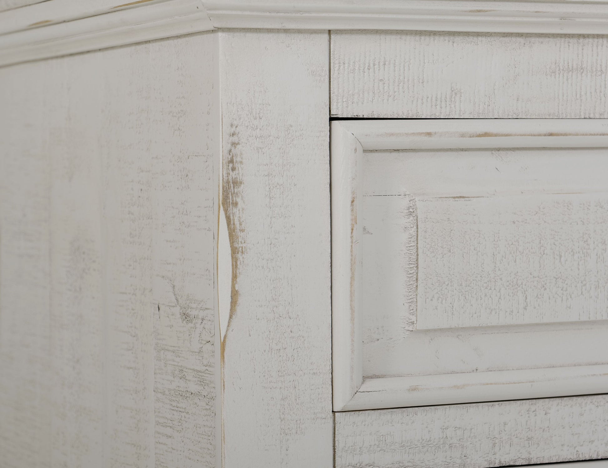 3 Drawer Nightstand - Distressed White