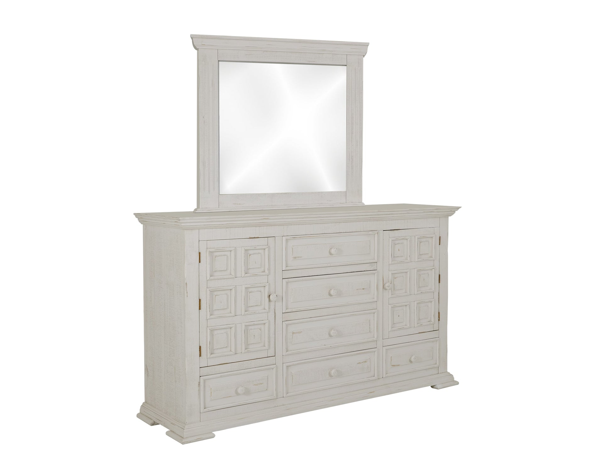 Mirror - Distressed White