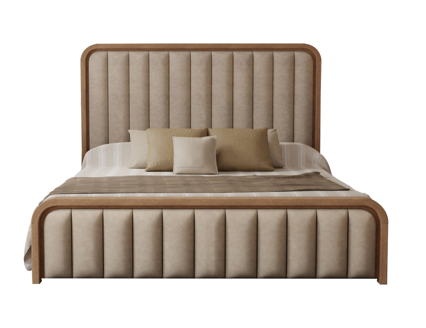 5/0 Upholstered Platform - Mezquite Brown