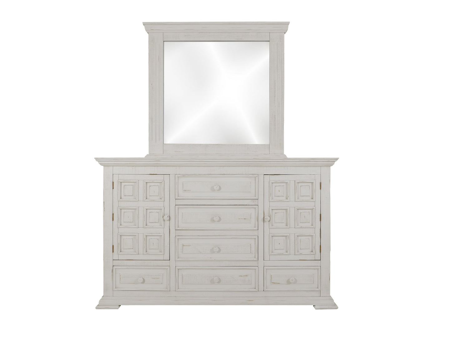 Mirror - Distressed White