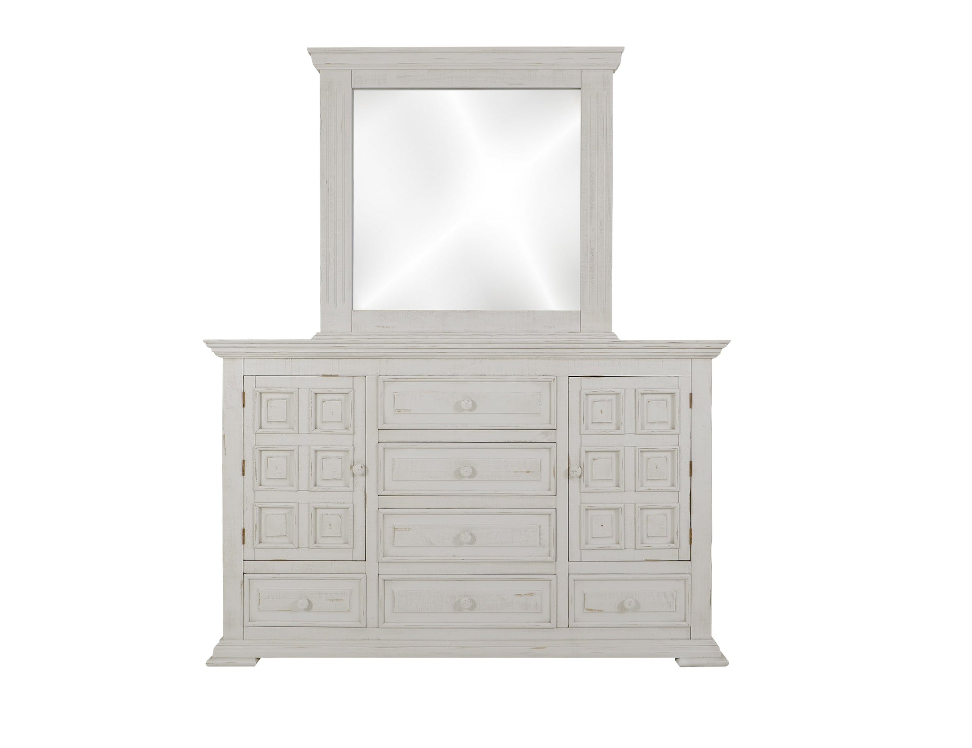 Mirror - Distressed White