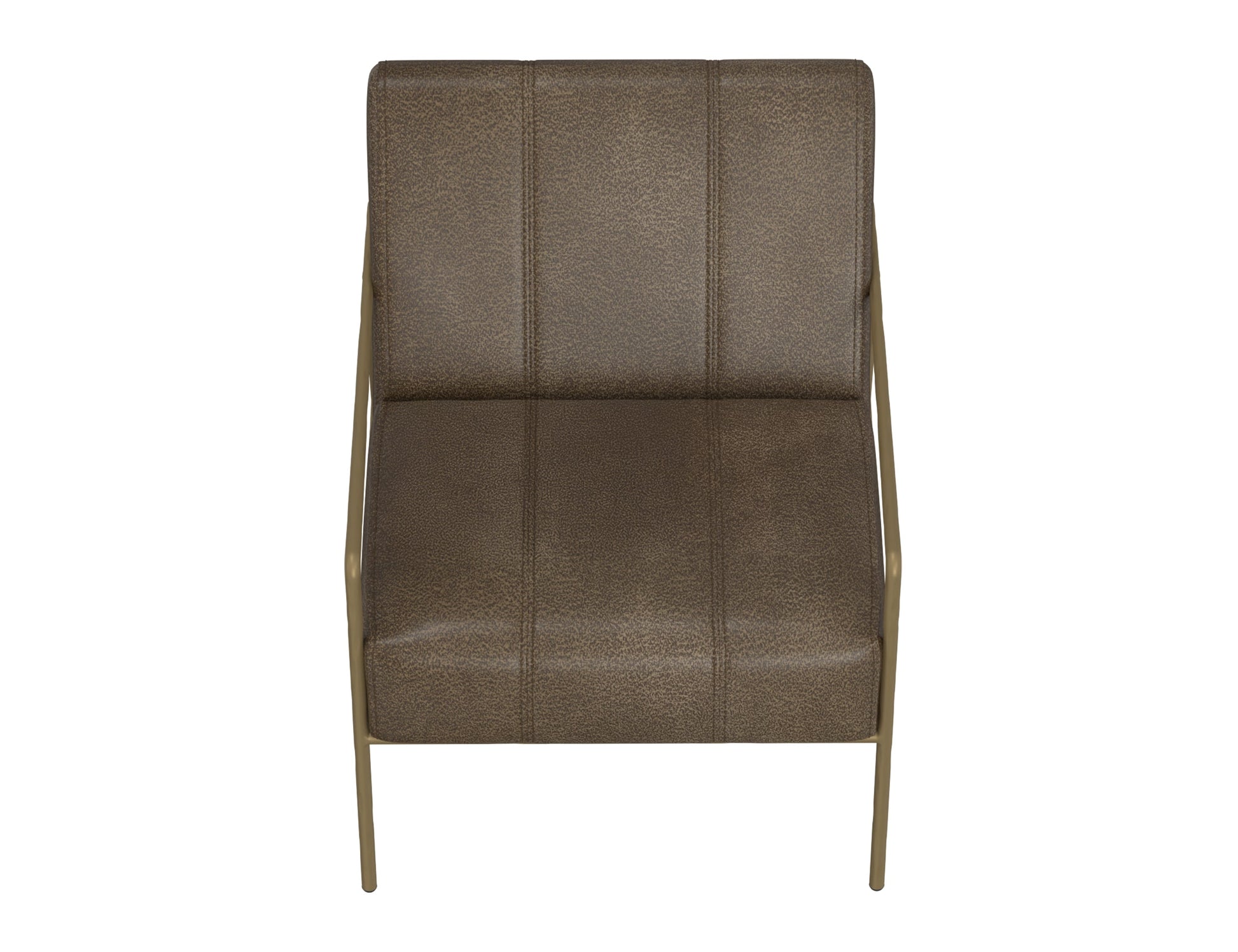 Wooden Frame & Metal Base, Armchair - Onyx
