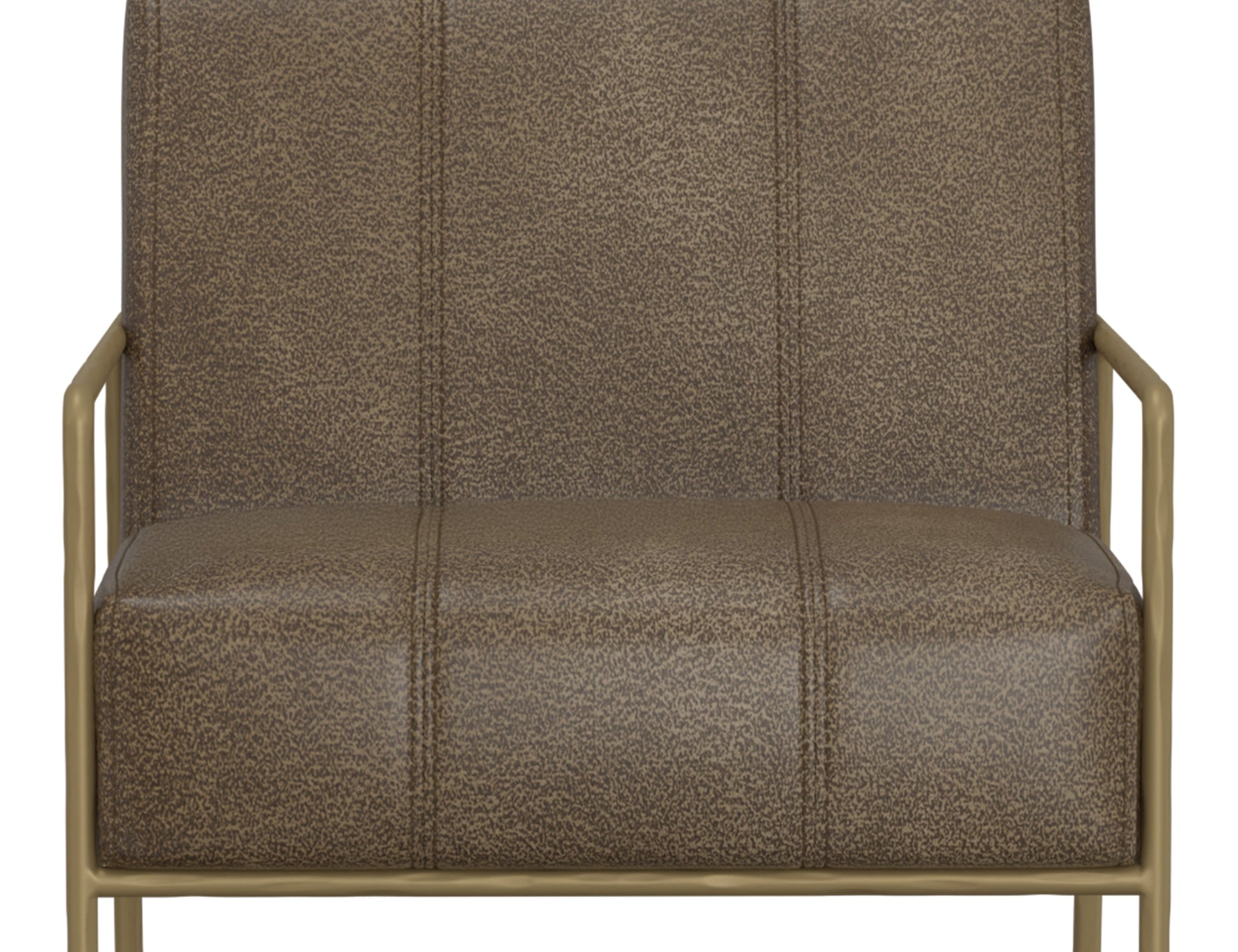 Wooden Frame & Metal Base, Armchair - Onyx