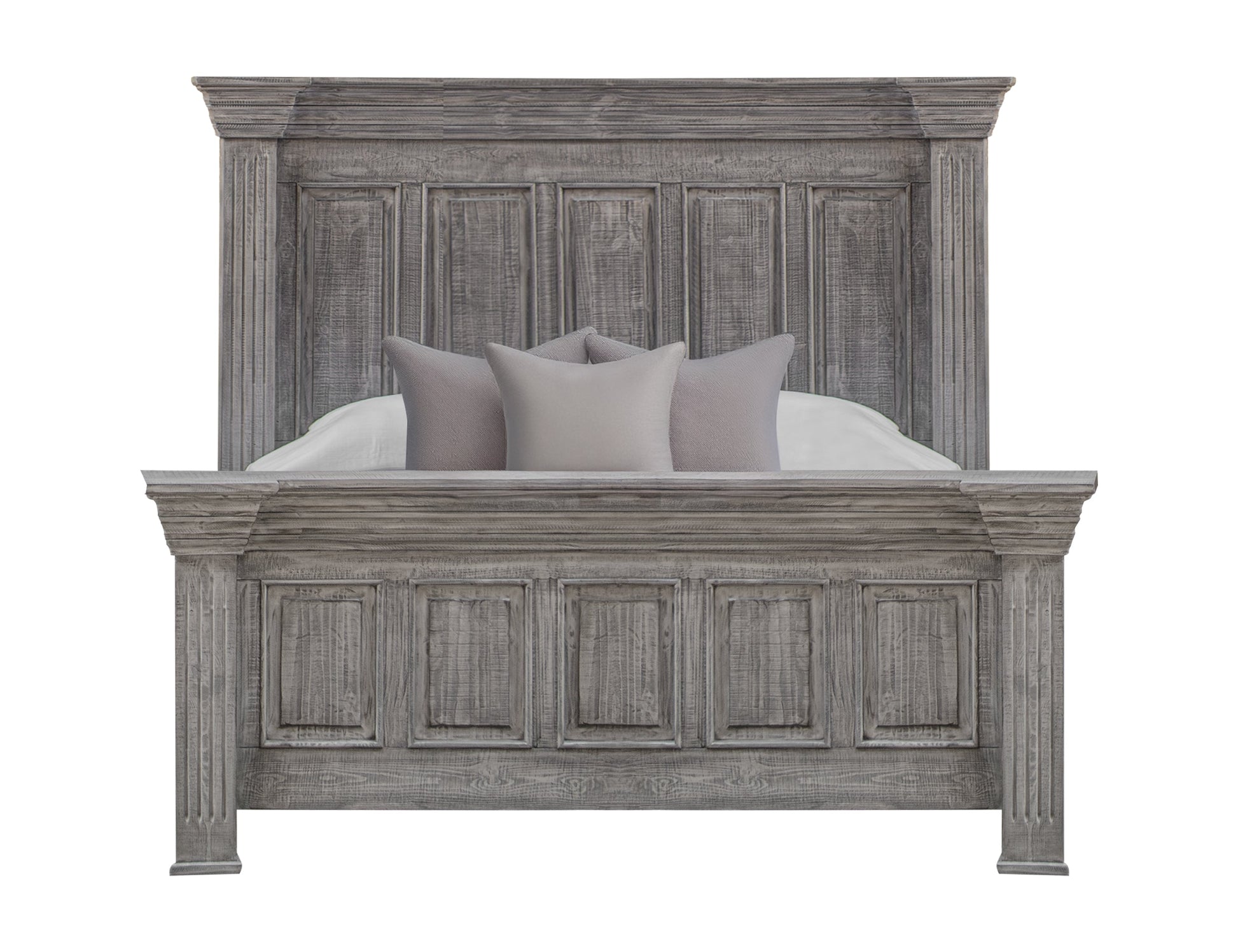 5/0 Footboard - Distressed Gray