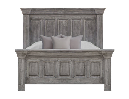5/0 Footboard - Distressed Gray