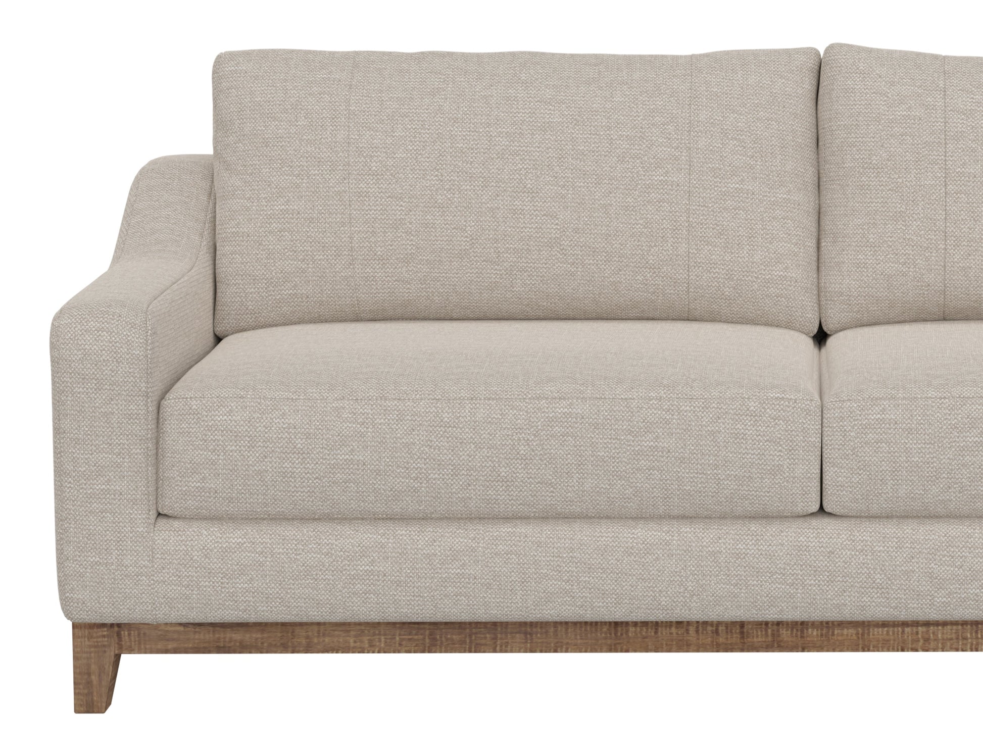 Wooden Frame & Base, Sofa - Agreeable Gray