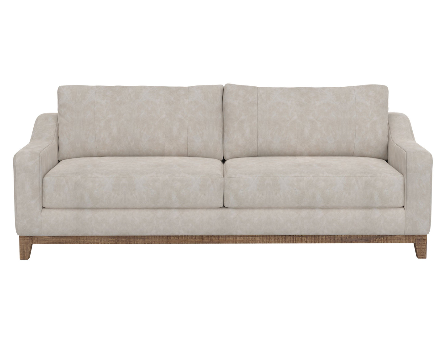 Wooden Frame & Base, Sofa - Ivory