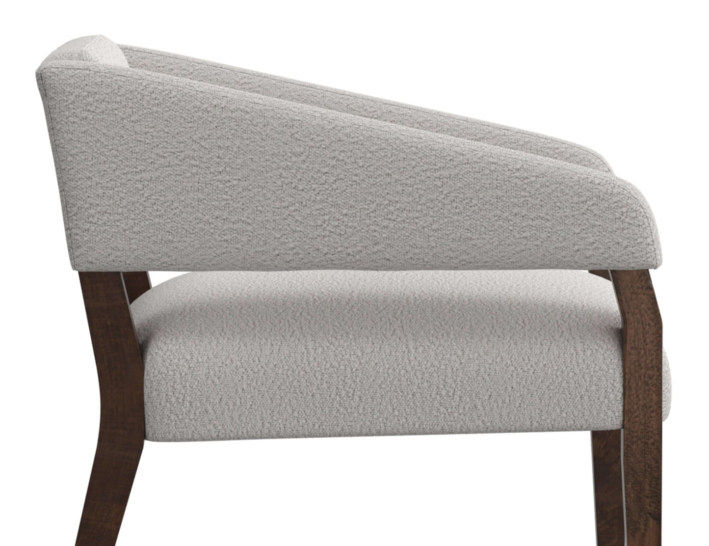 Wooden Frame, Armchair - Light Cream