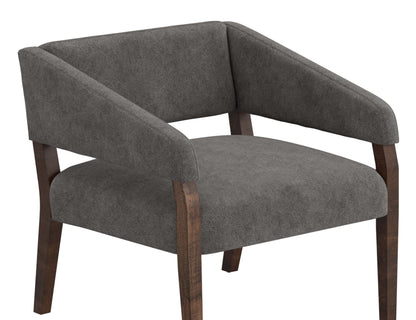 Wooden Frame, Armchair - Iron Gray