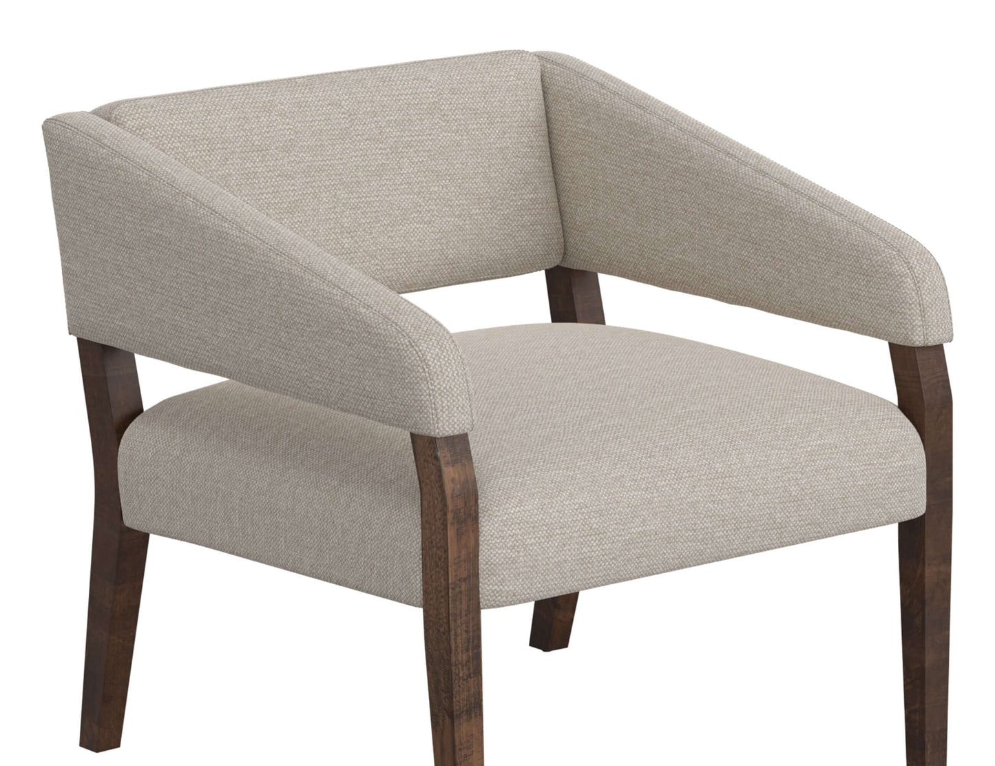 Wooden Frame, Armchair - Agreeable gray