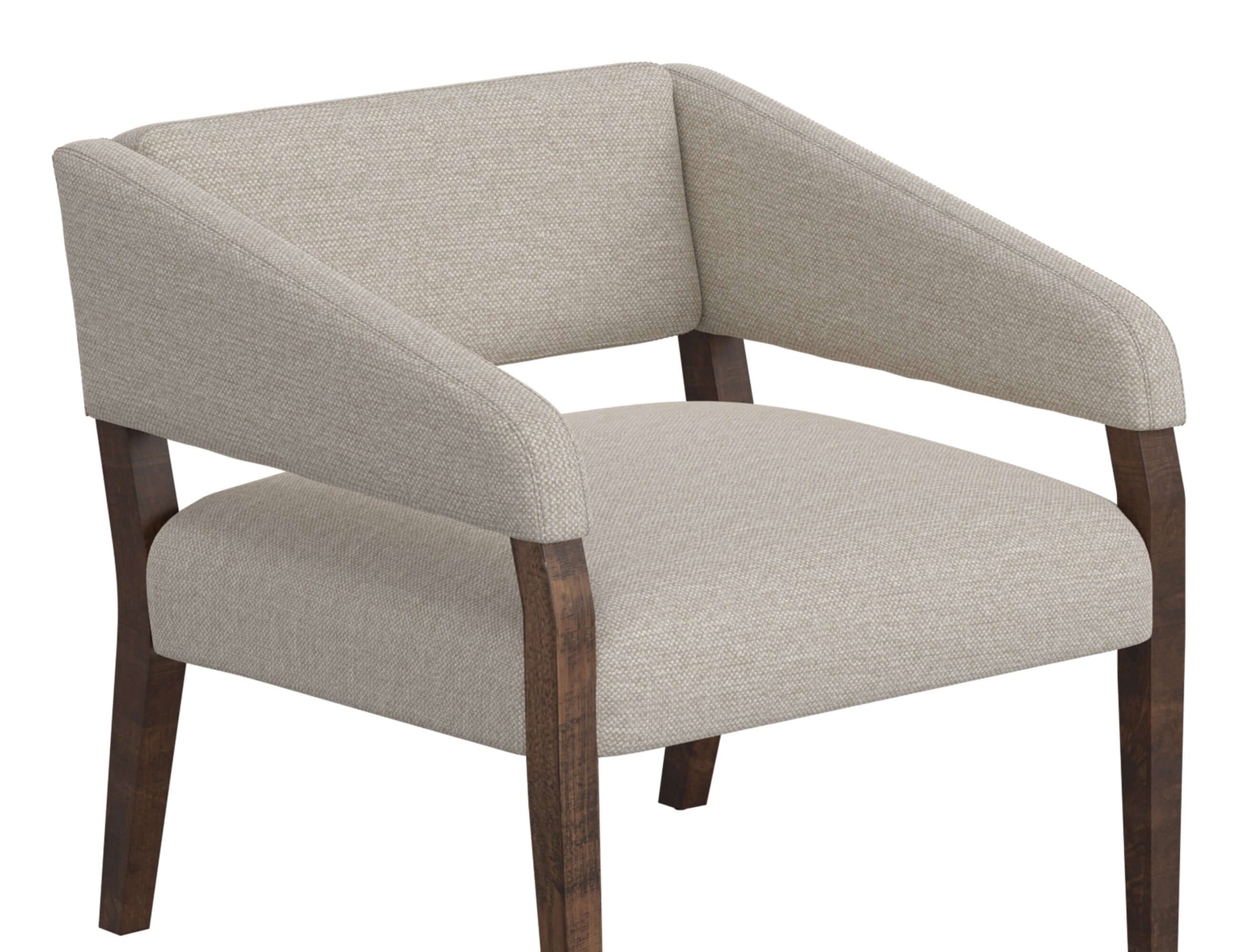 Wooden Frame, Armchair - Agreeable gray