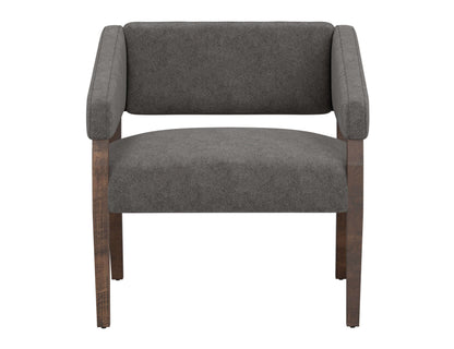 Wooden Frame, Armchair - Iron Gray