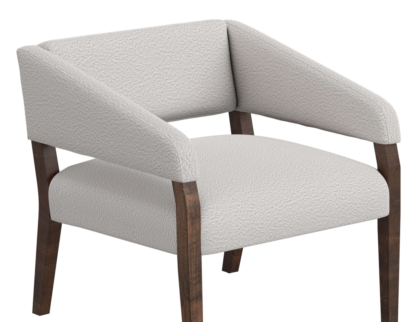 Wooden Frame, Armchair - Light Cream