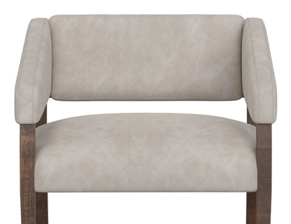 Wooden Frame, Armchair - Ivory