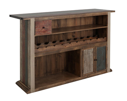 1 Drawer, 2 Door Bar - Multicolor