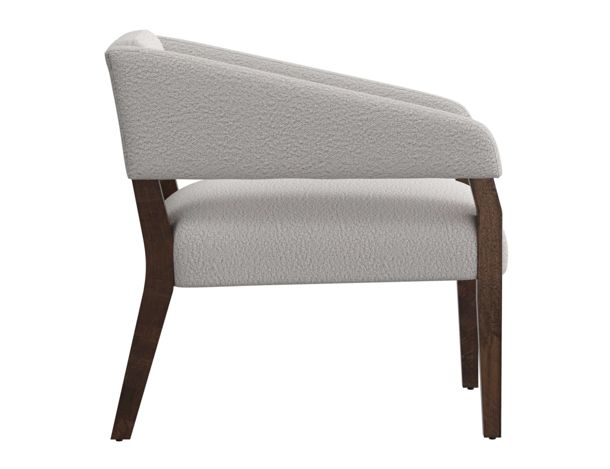 Wooden Frame, Armchair - Light Cream