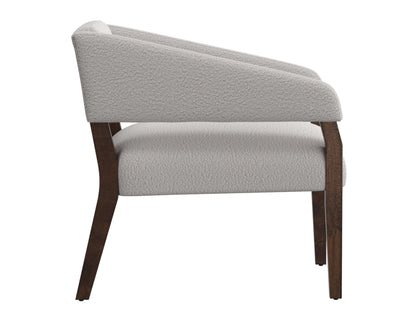 Wooden Frame, Armchair - Light Cream