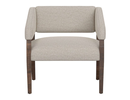 Wooden Frame, Armchair - Agreeable gray