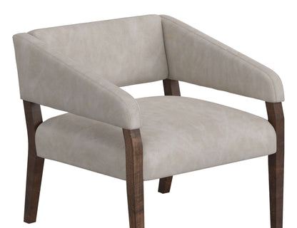 Wooden Frame, Armchair - Ivory