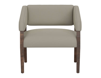 Wooden Frame, Armchair - Almond Gray
