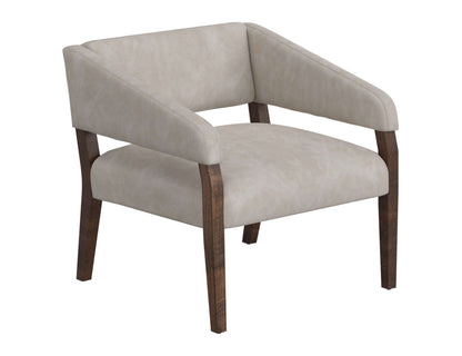 Wooden Frame, Armchair - Ivory