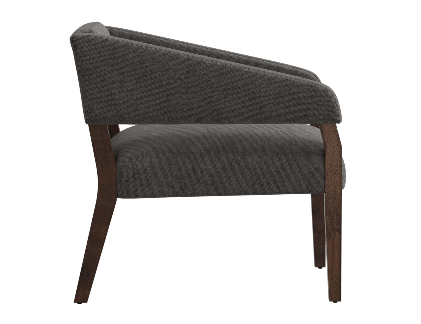 Wooden Frame, Armchair - Iron Gray