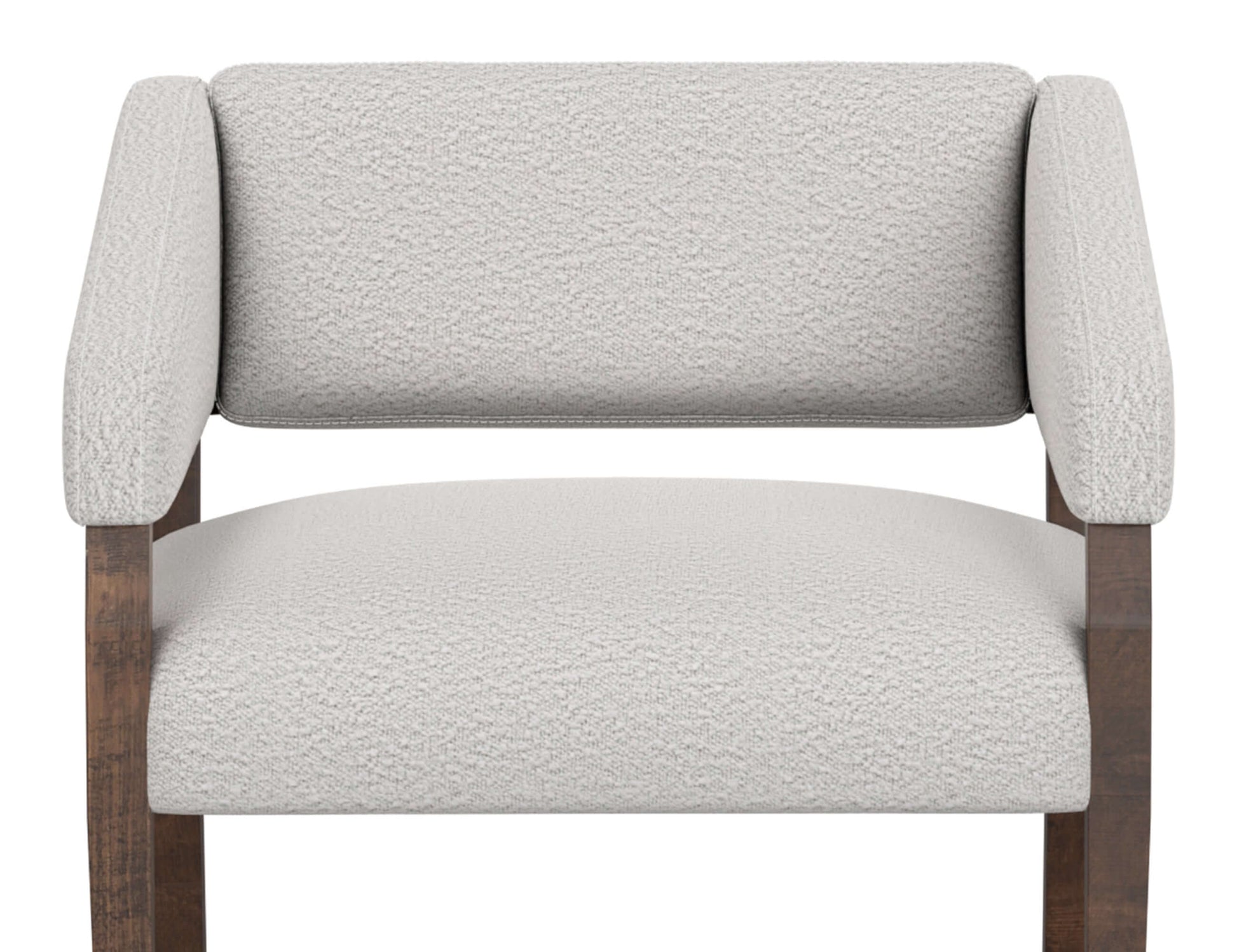 Wooden Frame, Armchair - Light Cream
