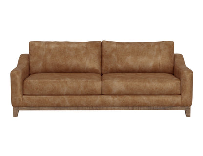Wooden Frame & Base, Sofa - Caramel Color