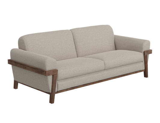 Wooden Frame & Base, Sofa - Agreeable Gray