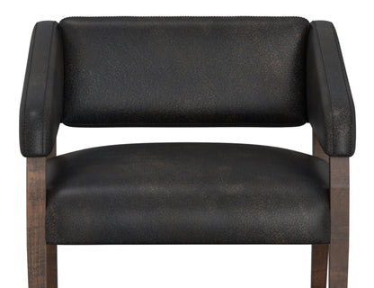 Wooden Frame, Armchair - Licorice Black