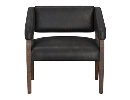Wooden Frame, Armchair - Licorice Black