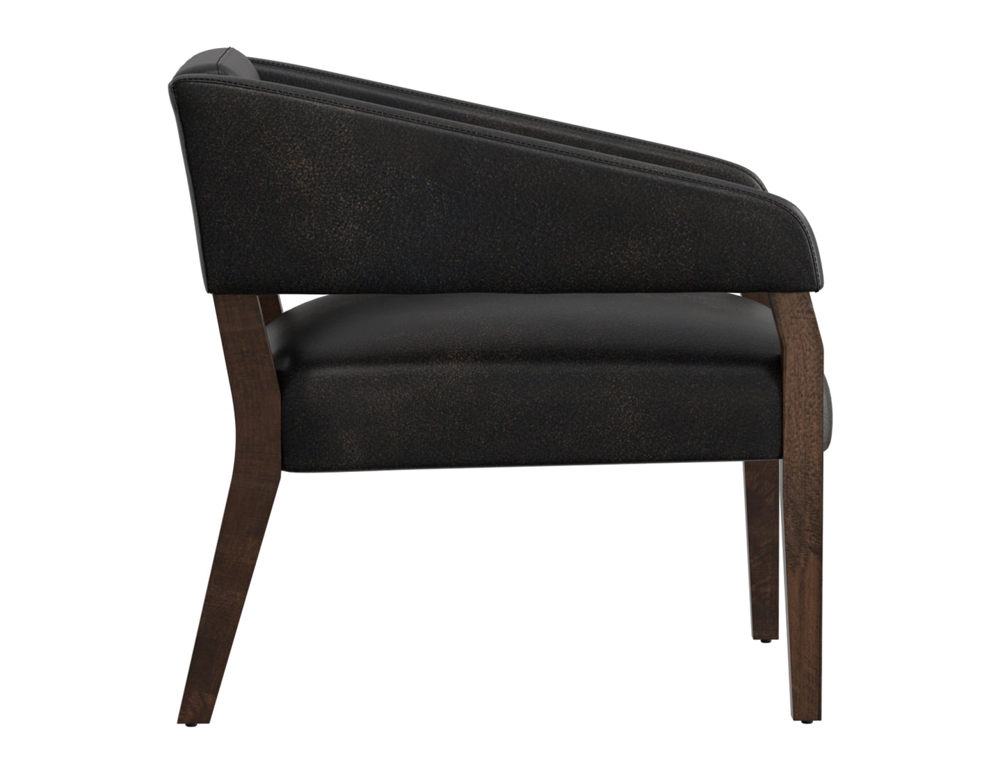 Wooden Frame, Armchair - Licorice Black