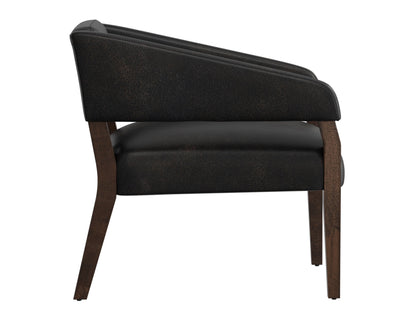 Wooden Frame, Armchair - Licorice Black