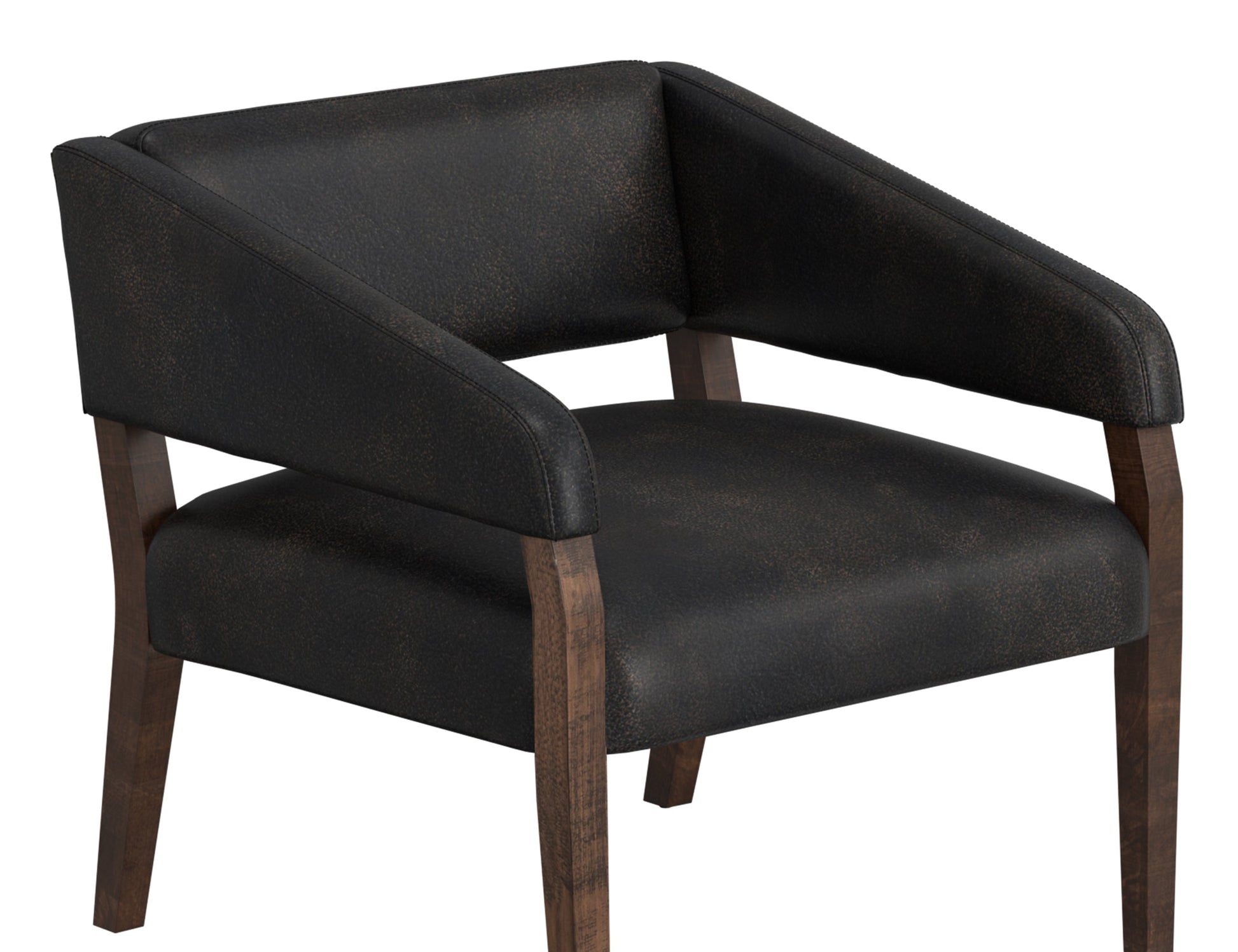 Wooden Frame, Armchair - Licorice Black