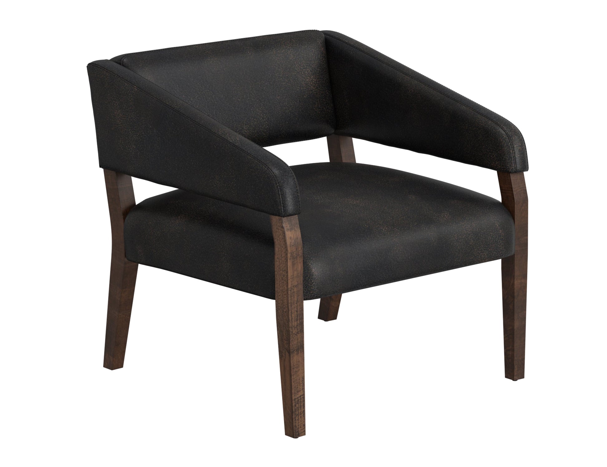 Wooden Frame, Armchair - Licorice Black