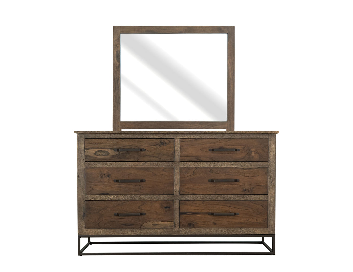 Mirror - Quartersawn Oak & Marooned Brown