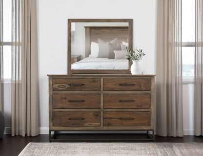 Mirror - Quartersawn Oak & Marooned Brown