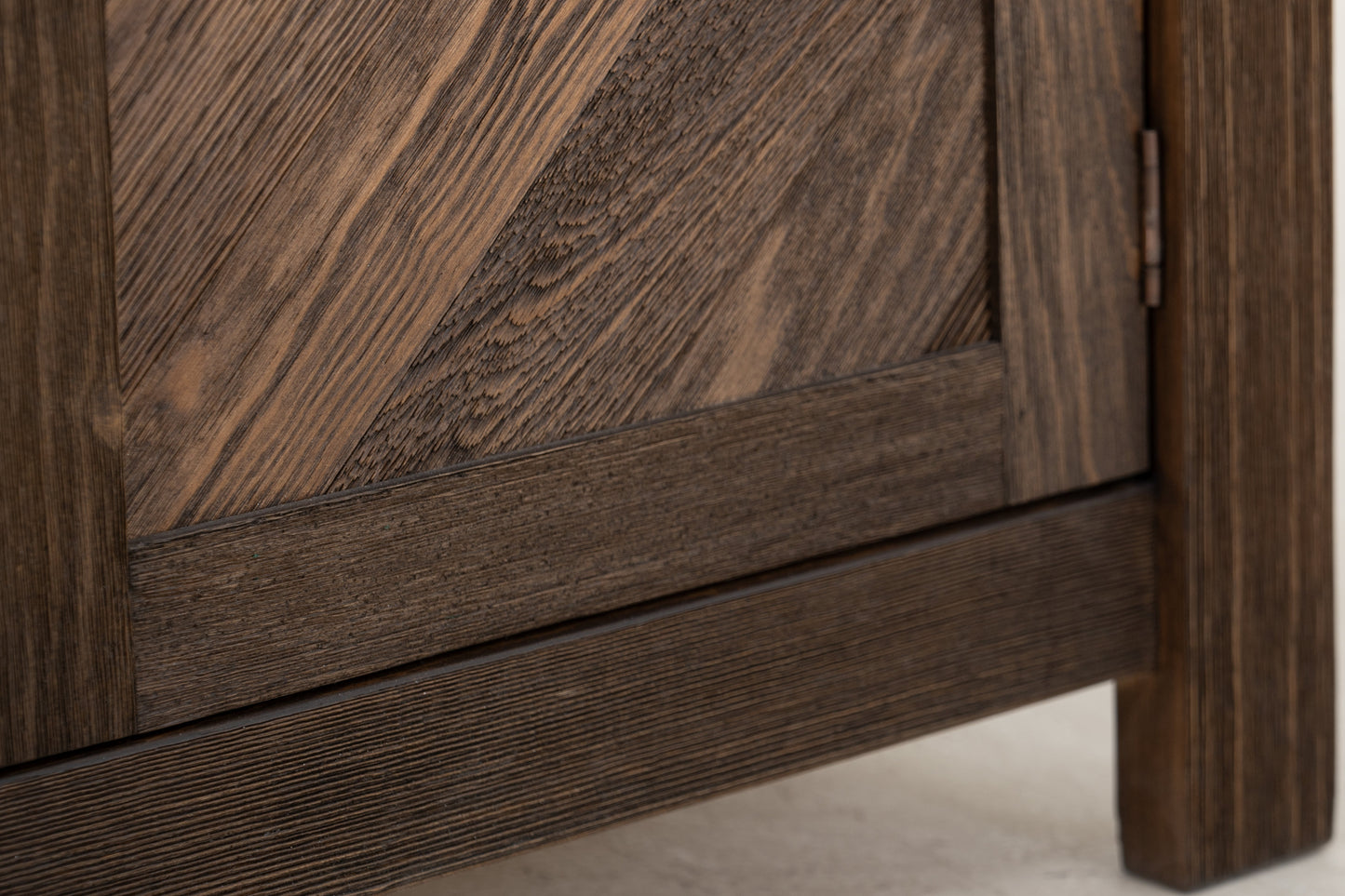2 Drawer, 2 Door, TV Stand for electric fireplace - Rookwood Brown