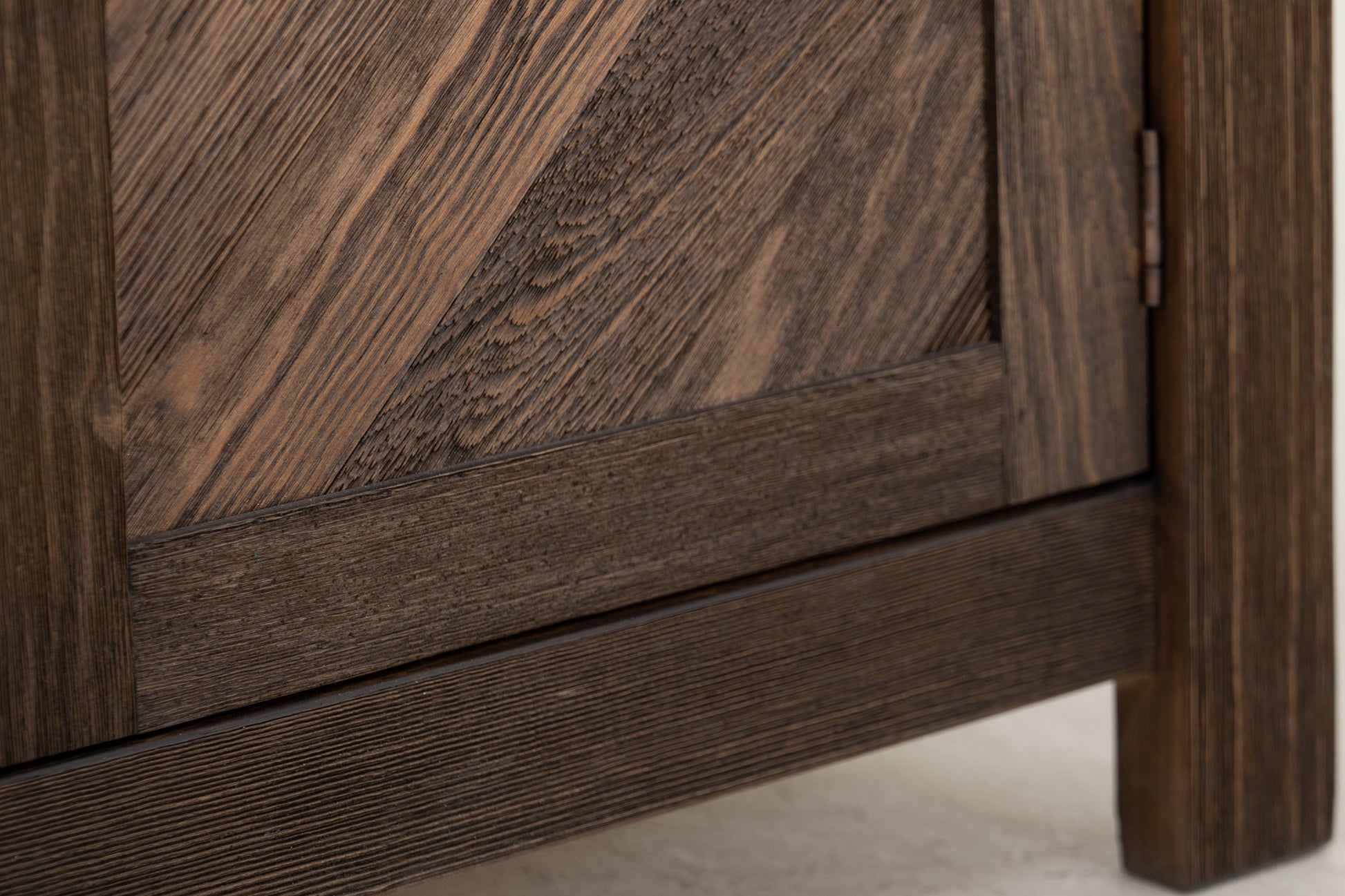 2 Drawer, 2 Door, TV Stand for electric fireplace - Rookwood Brown