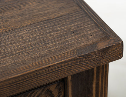1 Drawer, End Table - Caramel Brown
