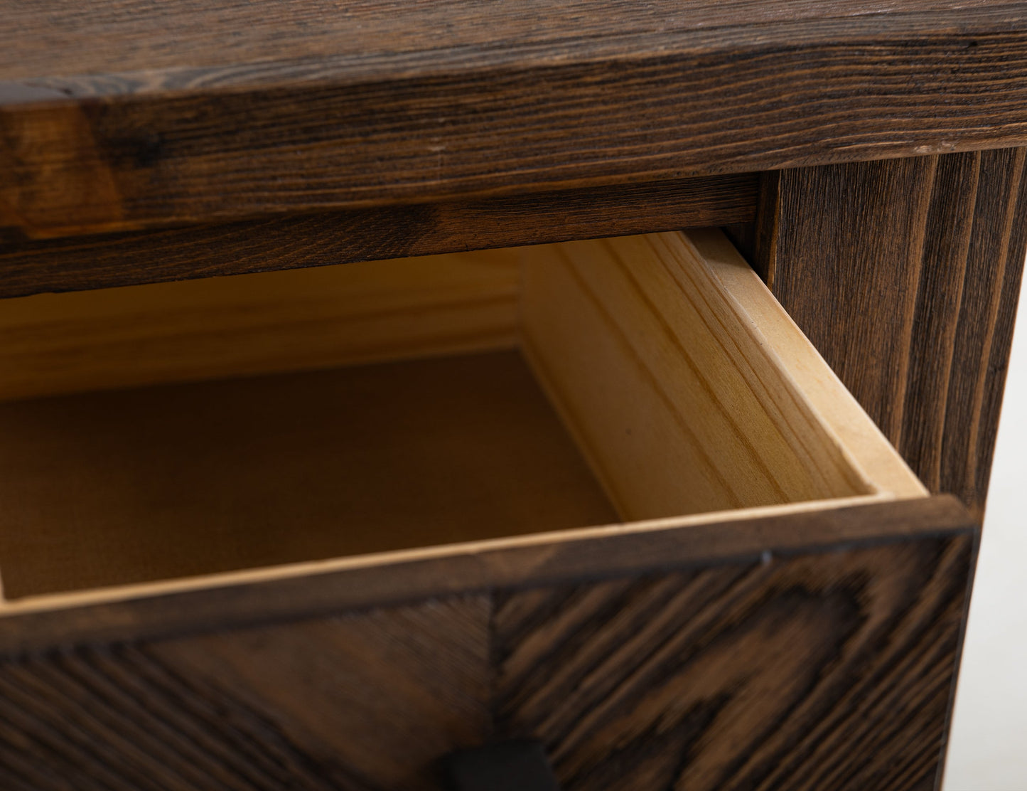 1 Drawer, Chairside Table - Caramel Brown