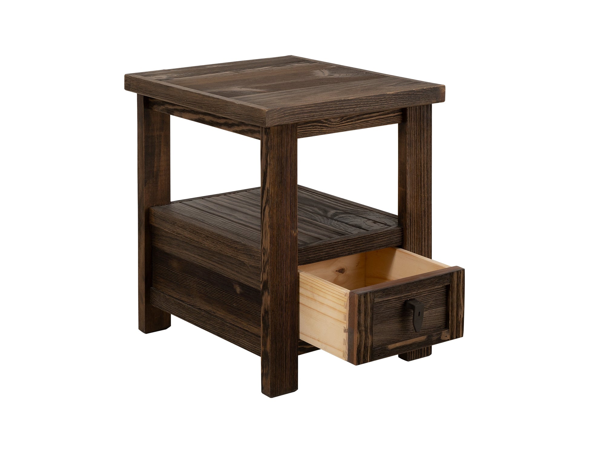 1 Drawer, Chairside Table - Rookwood Brown